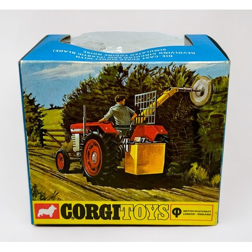 500 - A Corgi Toys no. 73 Massey-Ferguson ‘165’ tractor with saw attachment, housed in original box