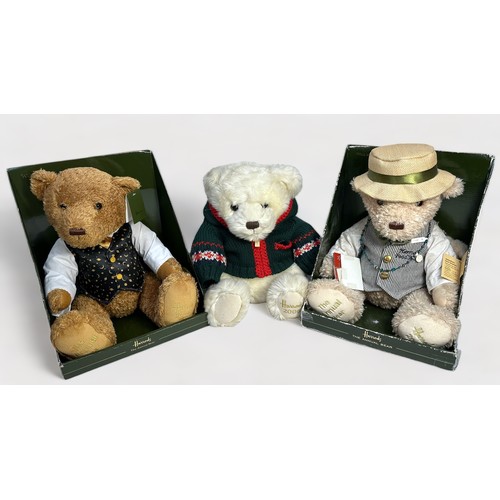 517 - Six various Harrods annual and Christmas teddy bears, including William Bear, 2009, in original disp... 