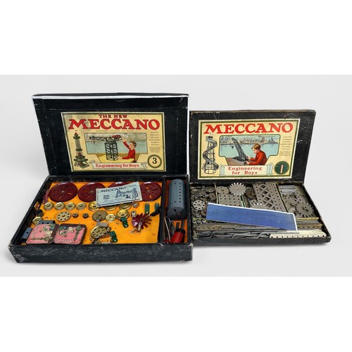 543 - Five assorted boxed Meccano Engineering for Boys kits, comprising variations of no. 1, variations of... 