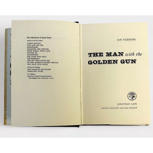 294 - Fleming, Ian: The Man with the Golden Gun, 1965, First Edition. Published by Jonathan Cape, London, ... 