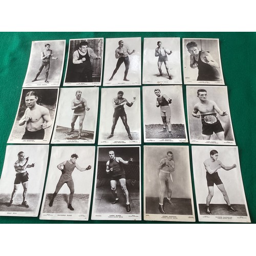 248 - A collection of approximately 80 real photographic boxing postcards published by Beagles, plus appro... 