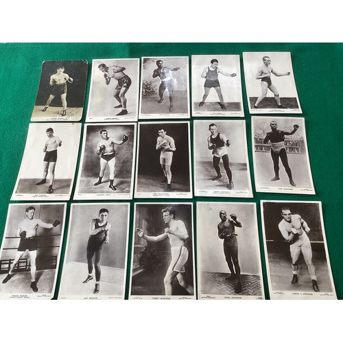 248 - A collection of approximately 80 real photographic boxing postcards published by Beagles, plus appro... 