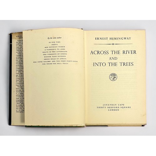 295 - Hemingway, Ernest. Across the River and into the Trees, first edition, first issue, London, Jonathan... 