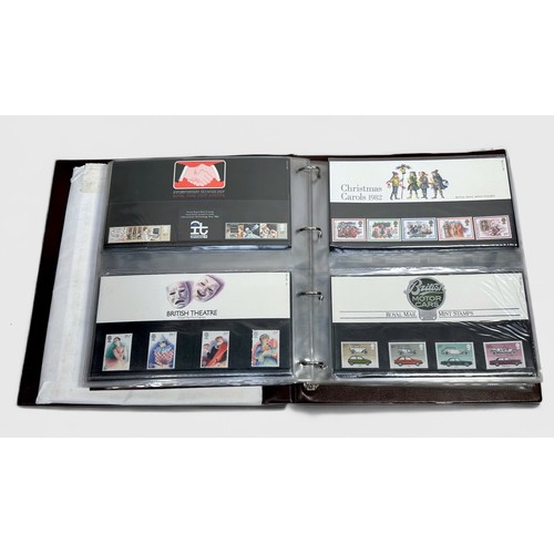 258 - A Royal Mail Presentation Packs album containing approximately sixty-five assorted 1980s Royal Mail ... 