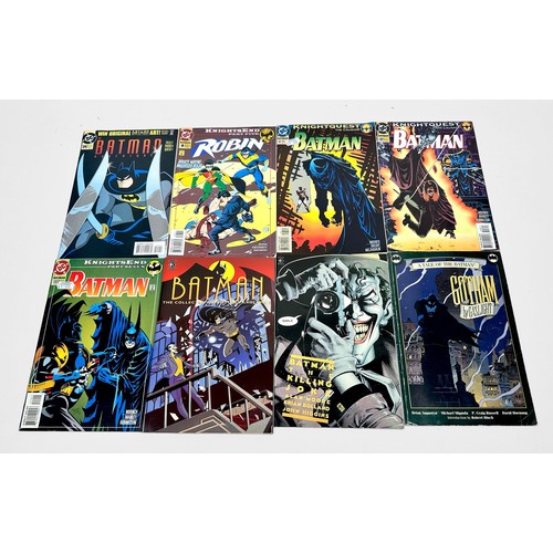 418 - A collection of thirty-two various DC comics and Titan Books featuring Batman, comprising issues fro... 