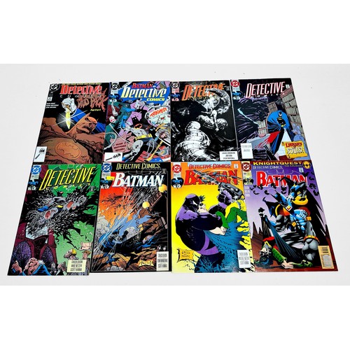 418 - A collection of thirty-two various DC comics and Titan Books featuring Batman, comprising issues fro... 