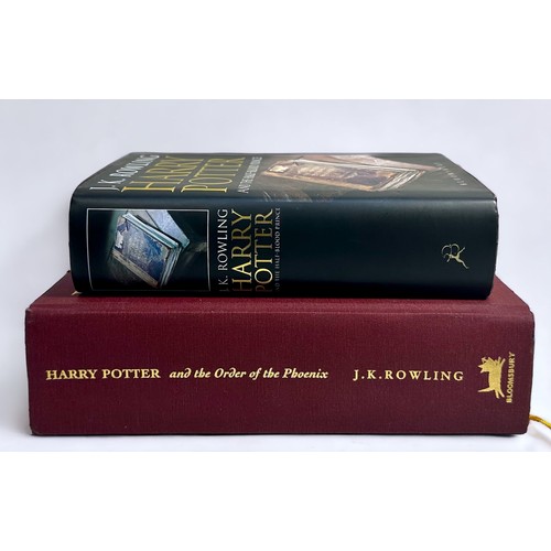 296 - J.K. Rowling, two First Edition volumes, ‘Harry Potter and the Order of the Phoenix’, with gilt sign... 