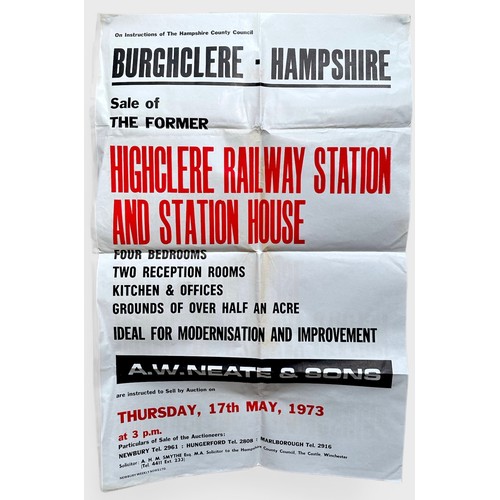 436 - Three assorted posters relating to Railway, comprising, a Hampshire County Council poster advertisin... 