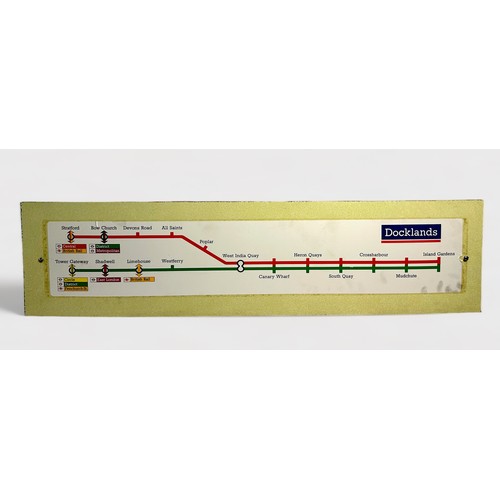 430 - A London Transport - Metropolitan, Hammersmith & City & Circle Line melamine map, c.1970, as used in... 