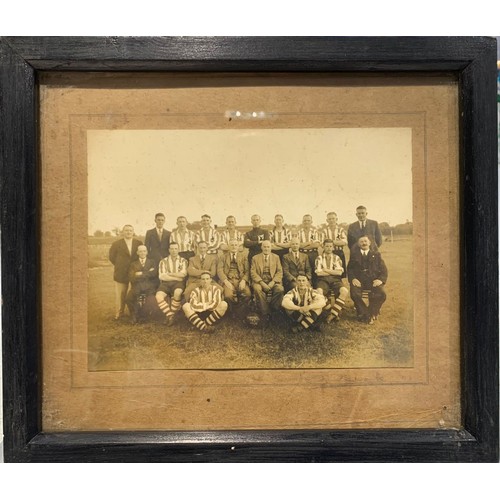 380 - Three Vintage Sporting photographs comprising 2x Portsmouth Electricity FC 1937-38 Season and Belgra... 