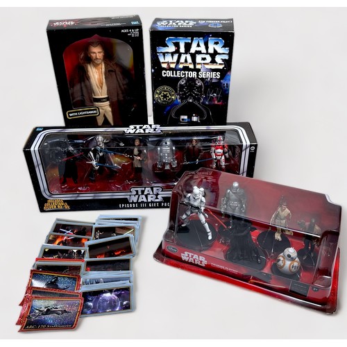 722 - A mixed lot of collectables, toys and action figures, mainly Star Wars, to include, boxed Star Wars:... 