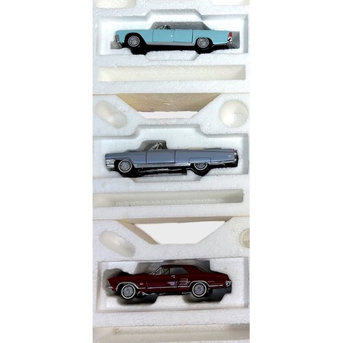 726 - Franklin Mint Precision Models ‘The Classic Cars of the Sixties’, 1:43 scale die-cast models, compri... 