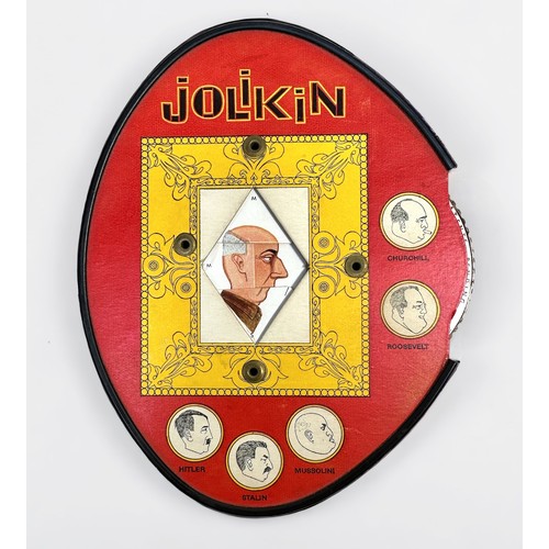 245 - A Miltry 1940s Jolikin pattern puzzle inspired by WWII leaders, made in England, the user must turn ... 