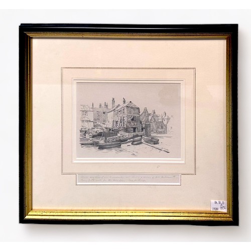 343 - Martin Snape (British 1852-1930), Two monochrome lithographs with handwritten inscriptions Old Ports... 