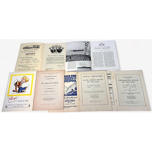 441 - A collection of Royal Navy ephemera including Fleet Reviews 1902, 1935, 1953 and 1977, various Navy ... 