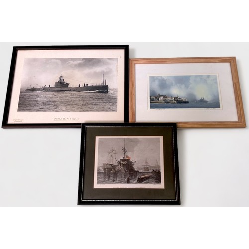 356 - C.L. Roberts. Three Portsmouth Harbour studies, signed, watercolour on paper, together with nine var... 