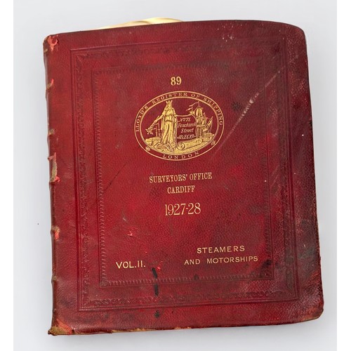 465 - Lloyd's Register of Ships, five various: 1958-58 Vol 1, 1973-74 M-Z, 1973-74 A-L, 1922-23 Vol 2, 192... 