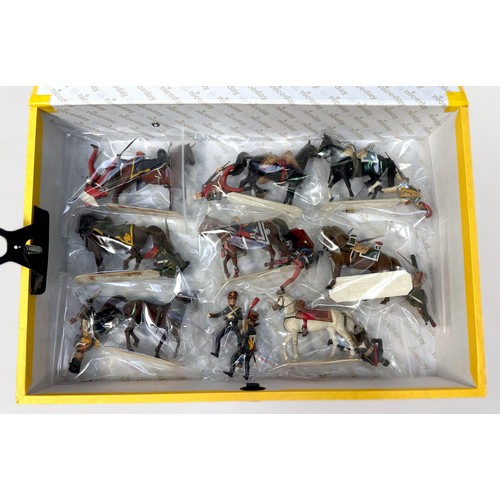 253 - A collection of Historex 54mm assembled and painted miniature figures, to include, nineteen cavalry,... 