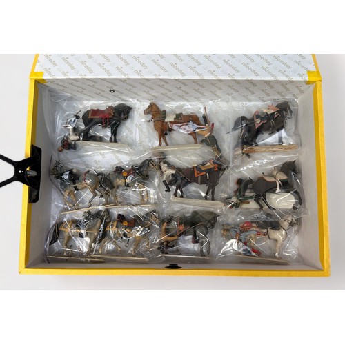 253 - A collection of Historex 54mm assembled and painted miniature figures, to include, nineteen cavalry,... 