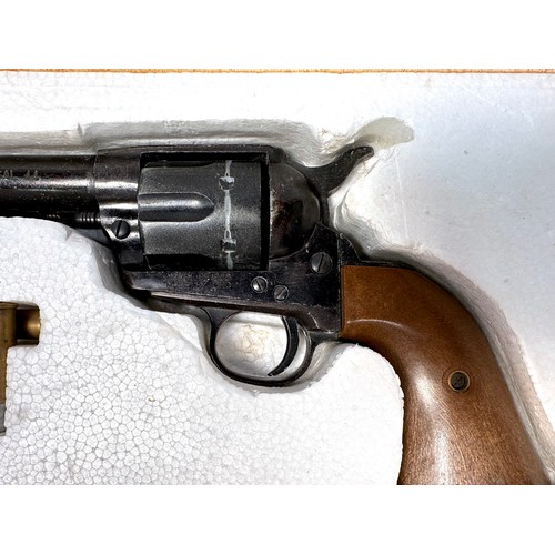 255 - A .44 Cal. Replica model of a Frontier Revolver by CMC, Model of 1968, no. B3893, and seven inert bu... 