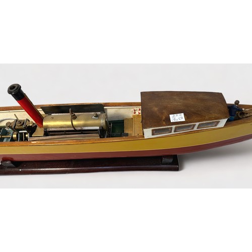 479 - Three various model ships, comprising a made-up 1/50 scale hardwood and balsa model of a Fishing Boa... 