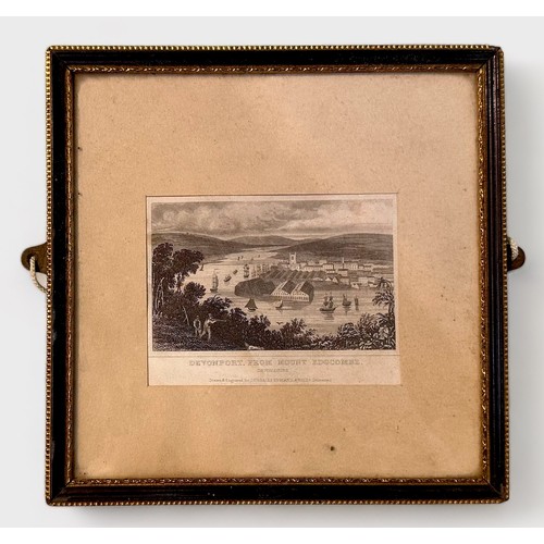 373 - Twenty-two various framed prints, mostly marine subjects and local topography, including some 18th c... 