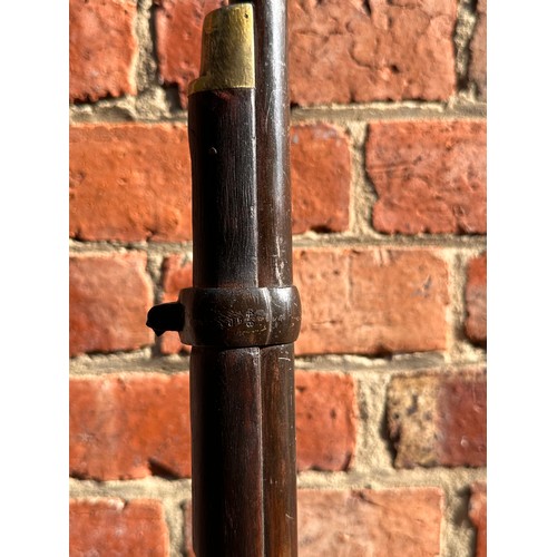 515 - A 19th Century British Snider-Enfield three-band musket, .577 bore. 35.5-inch barrel with various pr... 