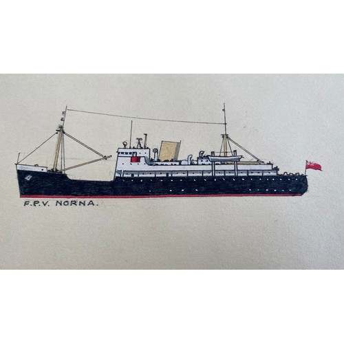 381 - Completely one off and unique watercolour depicting Queen Elizabeth II 1977 Silver Jubilee Royal Nav... 