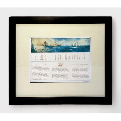 391 - After William Lionel Wyllie RA (1851-1931), A panoramic of the Battle of Trafalgar, ltd edition 4/20... 