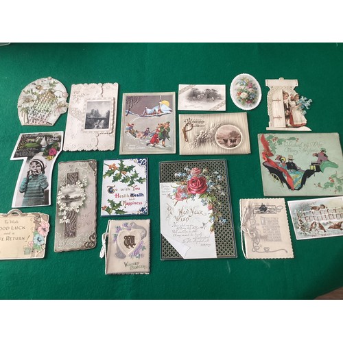 140 - More than 750 golden age standard-size greetings and Hands Across the Sea cards (see photos) and a b... 