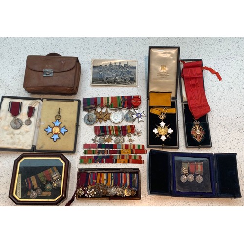 524 - A Collections of Military Medals for Hobbs Family, comprising: Brigadier Godfrey Pennington Hobbs (1... 