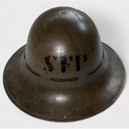 501 - Three British WW2 Zuckerman Civilian Protection Helmets produced by different factories, all dated 1... 