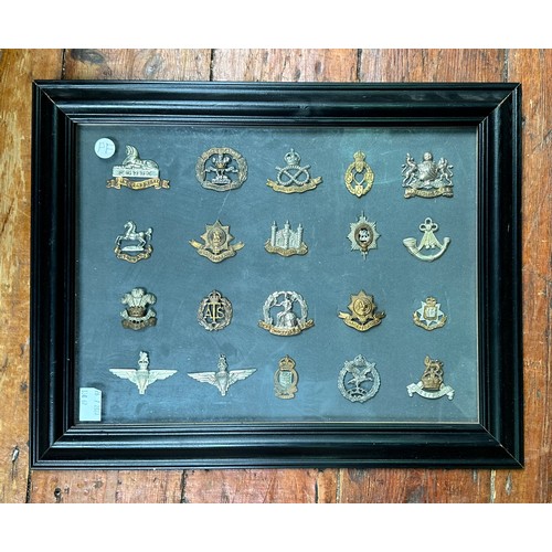 583 - A good collection of approximately 220 assorted cap badges including Royal North Lancashire regiment... 