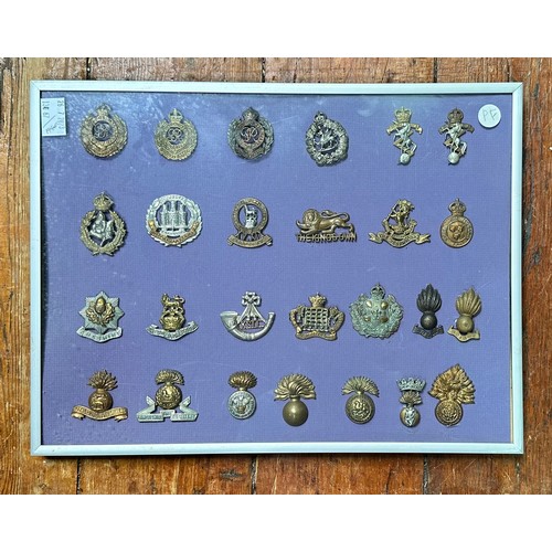 583 - A good collection of approximately 220 assorted cap badges including Royal North Lancashire regiment... 