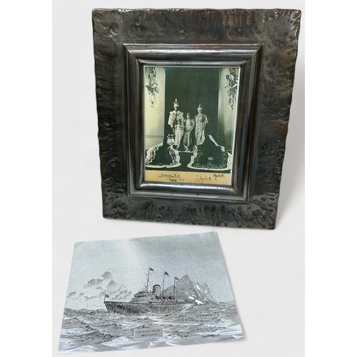 582 - A quantity of various Royal and Maritime ephemera, comprising, a framed Royal Christmas card, 1940, ... 