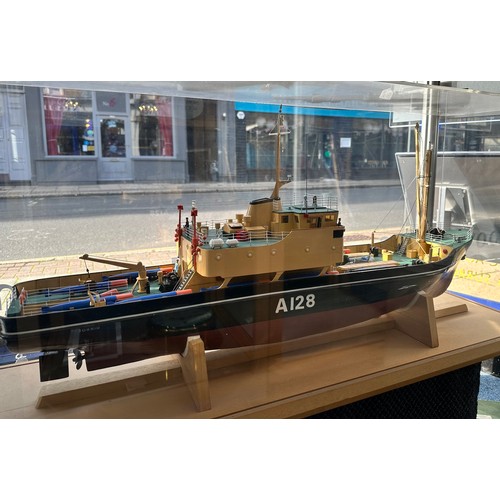 493 - A finely detailed 1:50 Working Scale Model of the Naval Torpedo Recovery Vessel RMAS Torrid (Officia... 