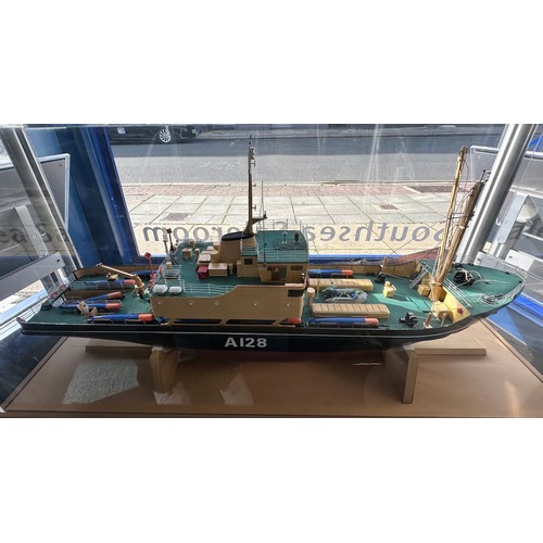 493 - A finely detailed 1:50 Working Scale Model of the Naval Torpedo Recovery Vessel RMAS Torrid (Officia... 