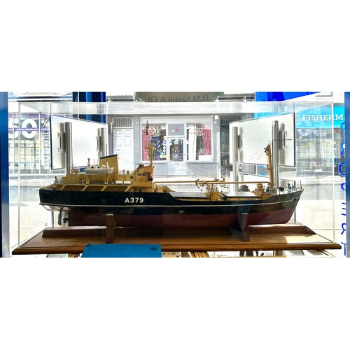 492 - A finely detailed 1:50 Working Scale Model of the Naval Armaments Carrier RMAS Throsk (Official No. ... 