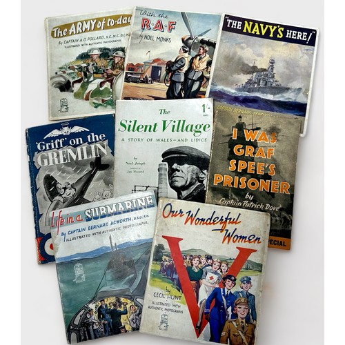 171 - A collection of assorted ephemera, books and leaflets of military interest, comprising, WWII aircraf... 