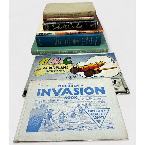 171 - A collection of assorted ephemera, books and leaflets of military interest, comprising, WWII aircraf... 