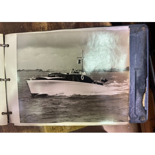 458 - An extensive collection of monochrome photographs with handwriting to verso, depicting various ships... 