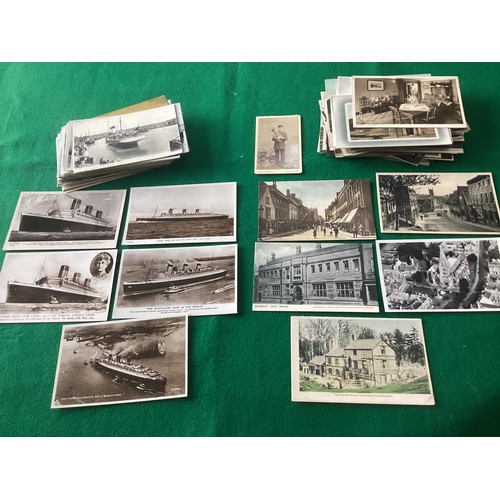 341 - Approximately 155 standard sized postcards – of which around 70 are merchant shipping and the others... 