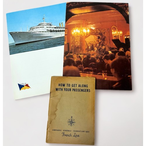 422 - A collection of assorted cruise memorabilia, ephemera and souvenirs, comprising, itineraries, cruise... 