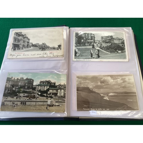 344 - An album of 160 Isle of Wight cards – printed and real photographic. Various publishers. Mixed condi... 