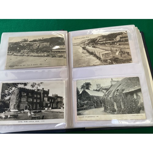 344 - An album of 160 Isle of Wight cards – printed and real photographic. Various publishers. Mixed condi... 