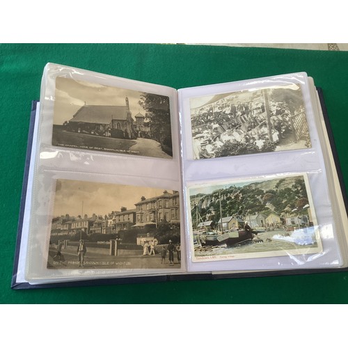 344 - An album of 160 Isle of Wight cards – printed and real photographic. Various publishers. Mixed condi... 