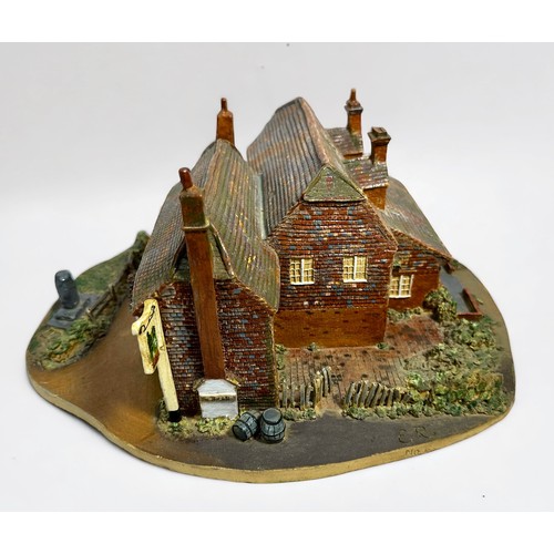 4 - Cricket History/Local History Interest:A ceramic scale model of the historic Bat & Ball Inn, Hambled... 