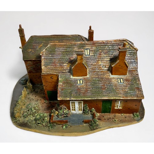 4 - Cricket History/Local History Interest:A ceramic scale model of the historic Bat & Ball Inn, Hambled... 