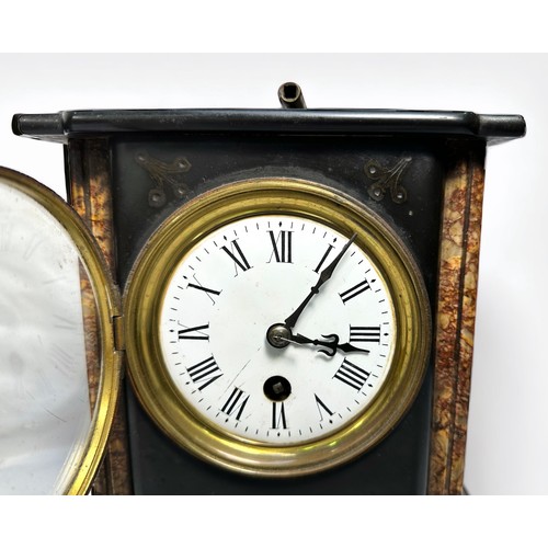 387 - An early 20th century French baloon clock by Hatton A Paris, with 8-day movement striking a bell, th... 