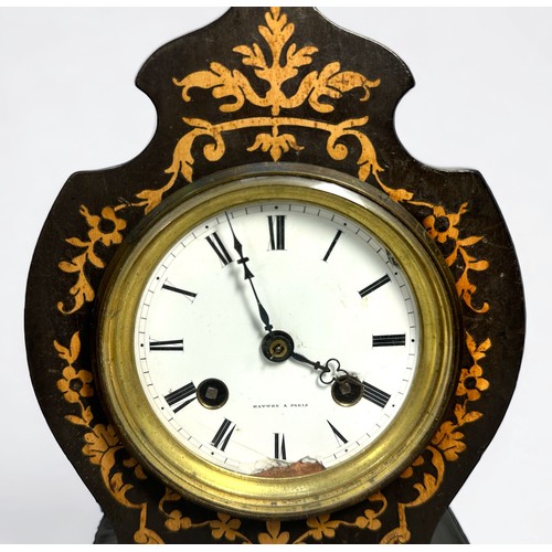 387 - An early 20th century French baloon clock by Hatton A Paris, with 8-day movement striking a bell, th... 